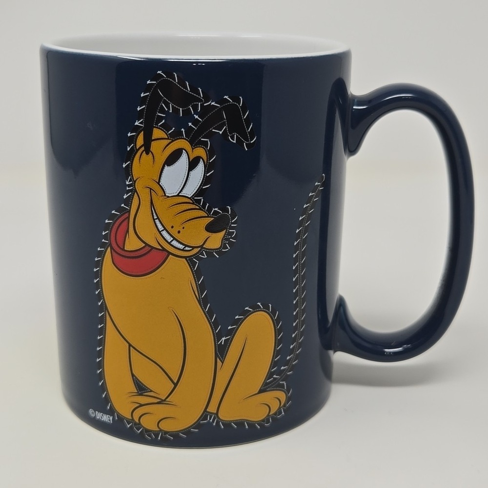 Disney‎ Pluto Large Ceramic Coffee Mug Vintage Mickey Mouse Disney Store